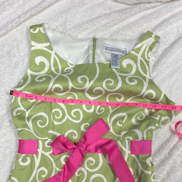 Jessica Howard Green Sleeveless A-Line Dress - Picture 3 of 9